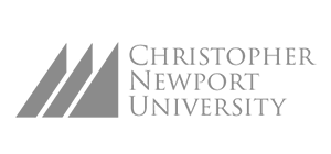 Christopher Newport University Logo - Gray, With White Background