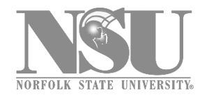 Norfolk State University Logo - Gray, With White Background