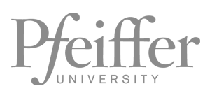 Pfeiffer University Logo - Gray, With White Background