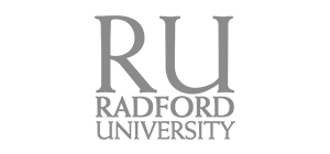 Radford University Logo - Gray, With White Background