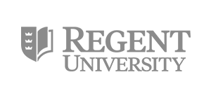 Regent University Logo - Gray, With White Background
