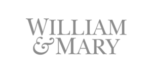 William & Mary Logo - Gray, With White Background