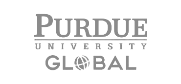 Purdue University Global - Gray, With White Background
