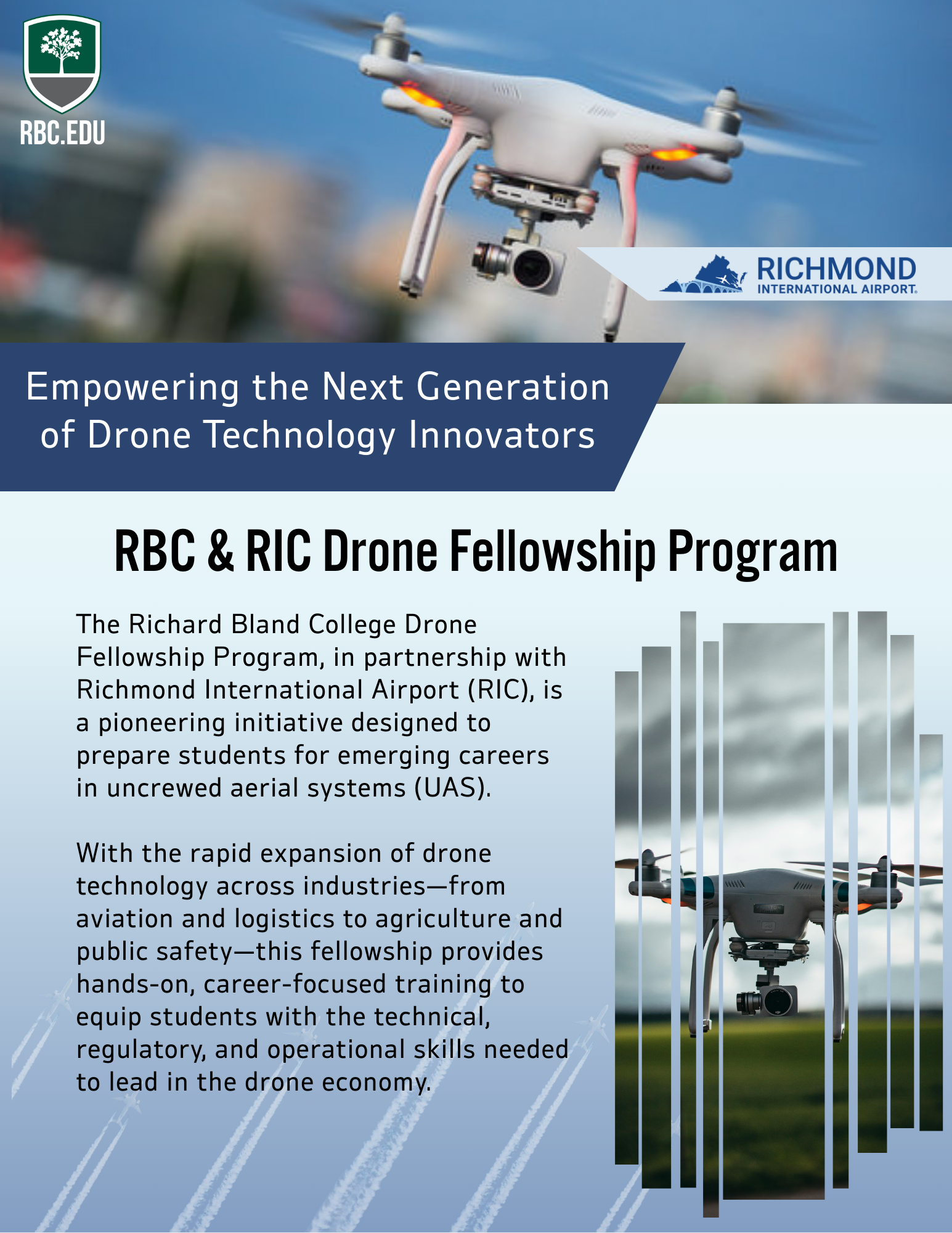 RBC and RIC Drone Fellowship Program Flyer